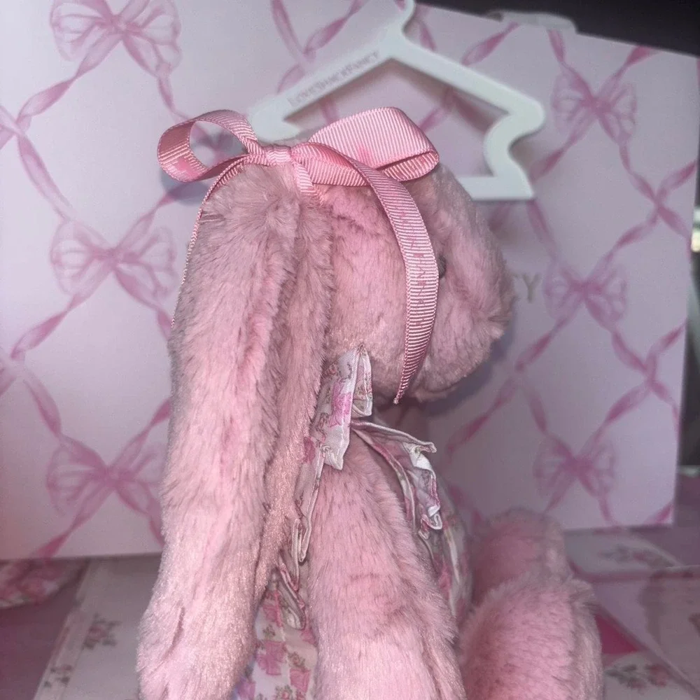 LoveShackFancy and jelly cat bashful pink tulip bunny lsf x ag dress
